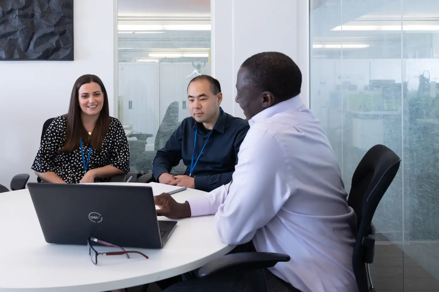 team meeting in modern office